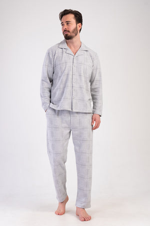 ERKEK PIJAMA TAKIM JAKARLI INTERLOK 501006 - VienettaGRIM