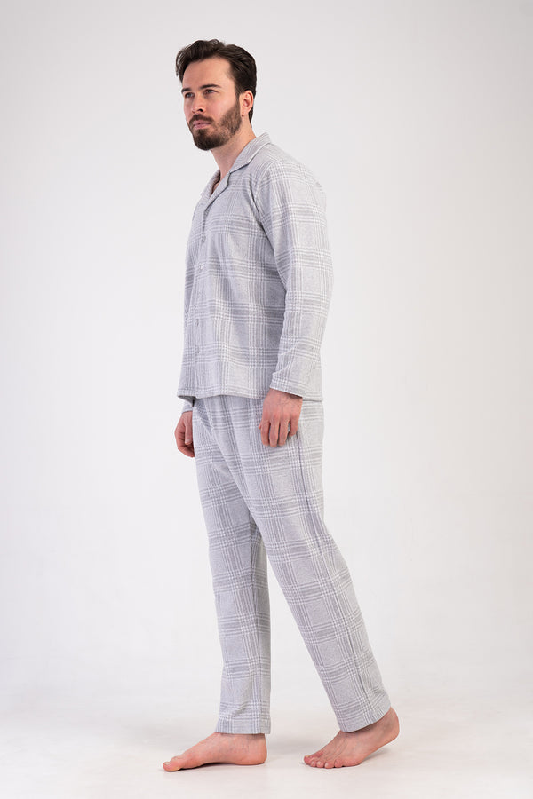 ERKEK PIJAMA TAKIM JAKARLI INTERLOK 501006 - VienettaGRIM