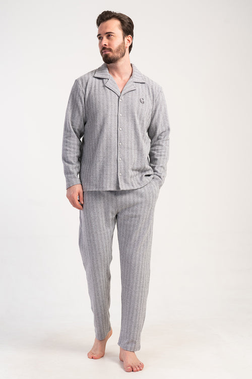 Man Jacquard Interlock Obran Pyjama Set