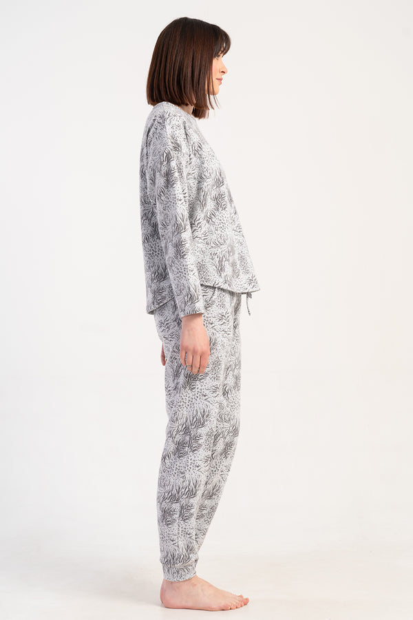 KADIN PIJAMA TAKIM JAKARLI INTERLOK 501015 - Vienetta1.GrupGRI