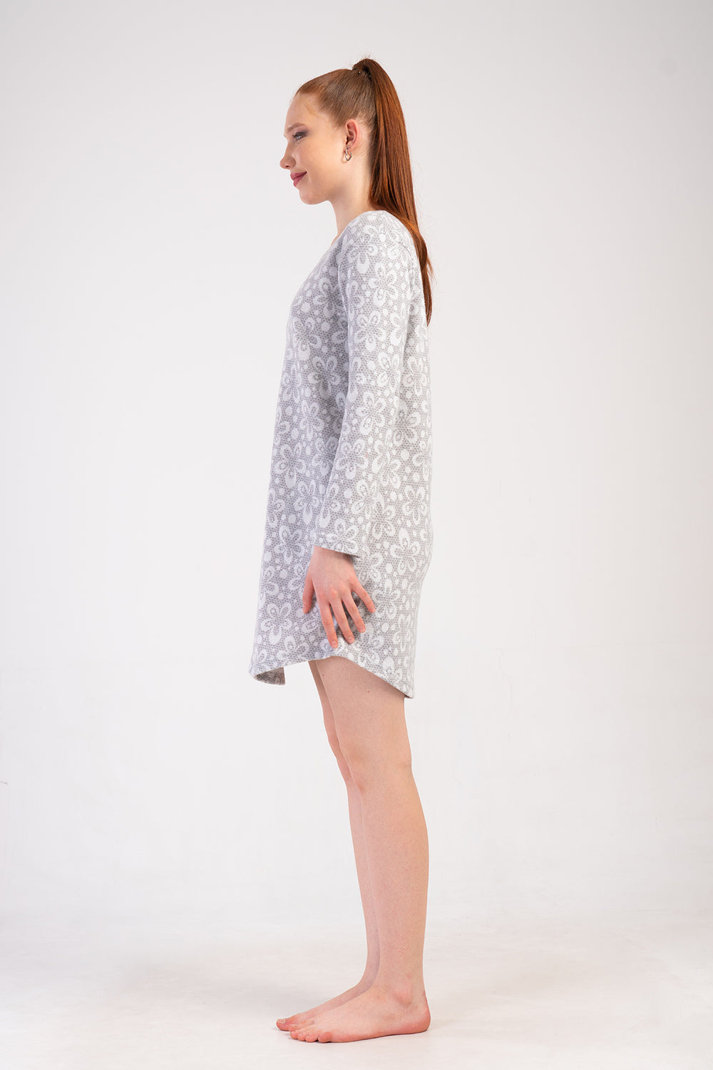 Woman Jacquard Interlock Snowy Tunic