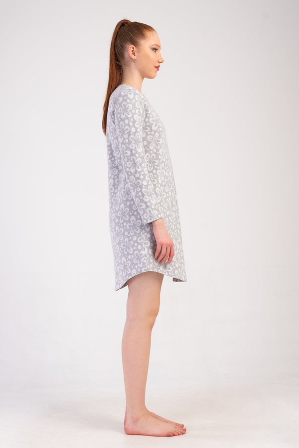 Woman Jacquard Interlock Snowy Tunic