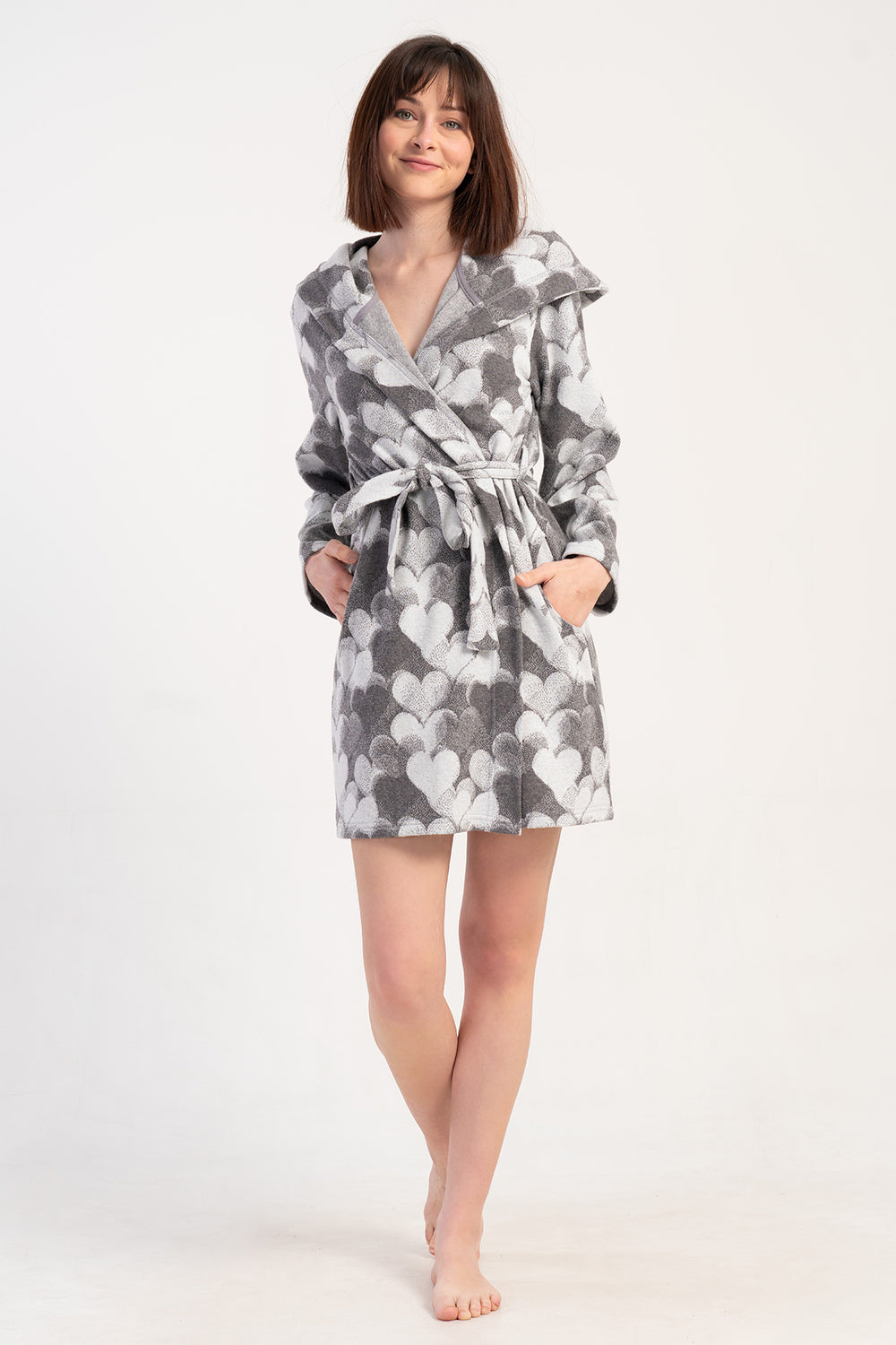 Woman Jacquard Interlock Yeha Dressing Gown