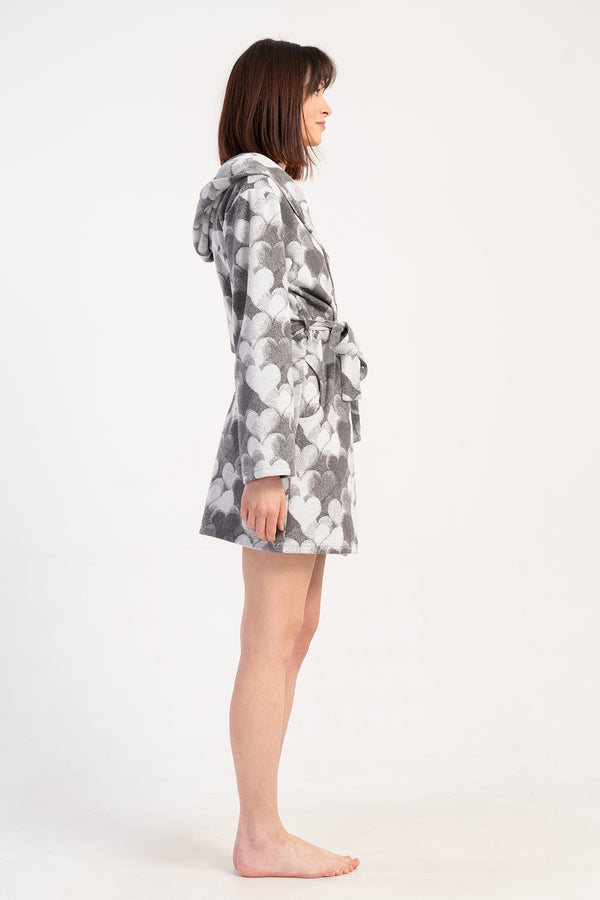 Woman Jacquard Interlock Yeha Dressing Gown