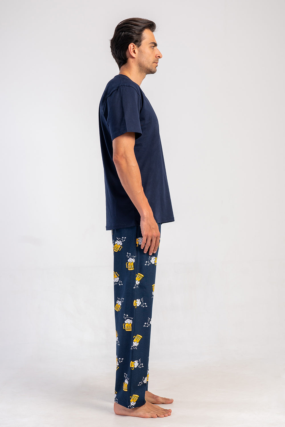 ERKEK PIJAMA TAKIM SUPREM 501027 - Vienetta1.GrupY.LACIVERT