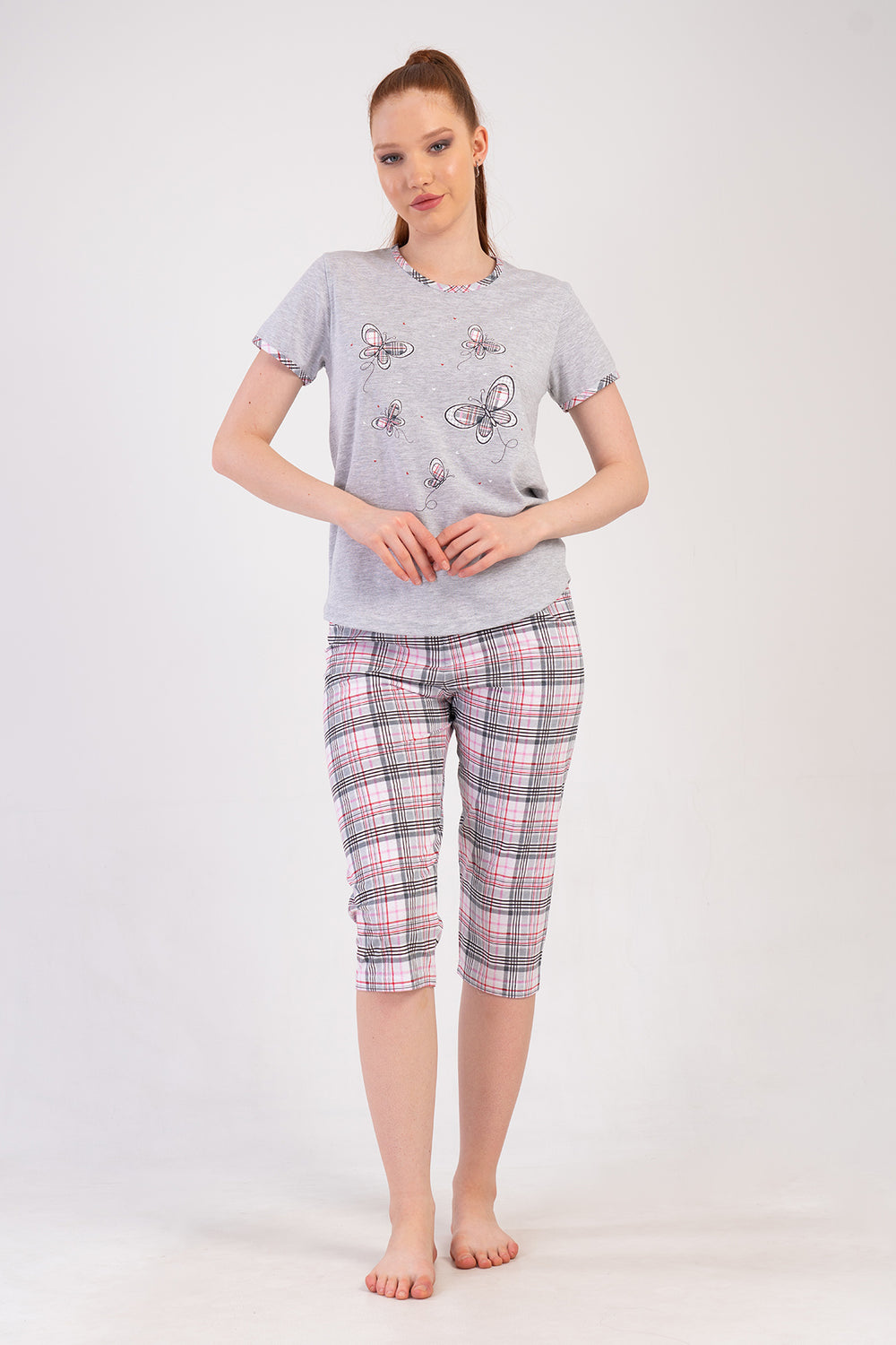 KADIN KAPRI TAKIM SUPREM 501030 - Vienetta1.GrupGRAY MELANGE