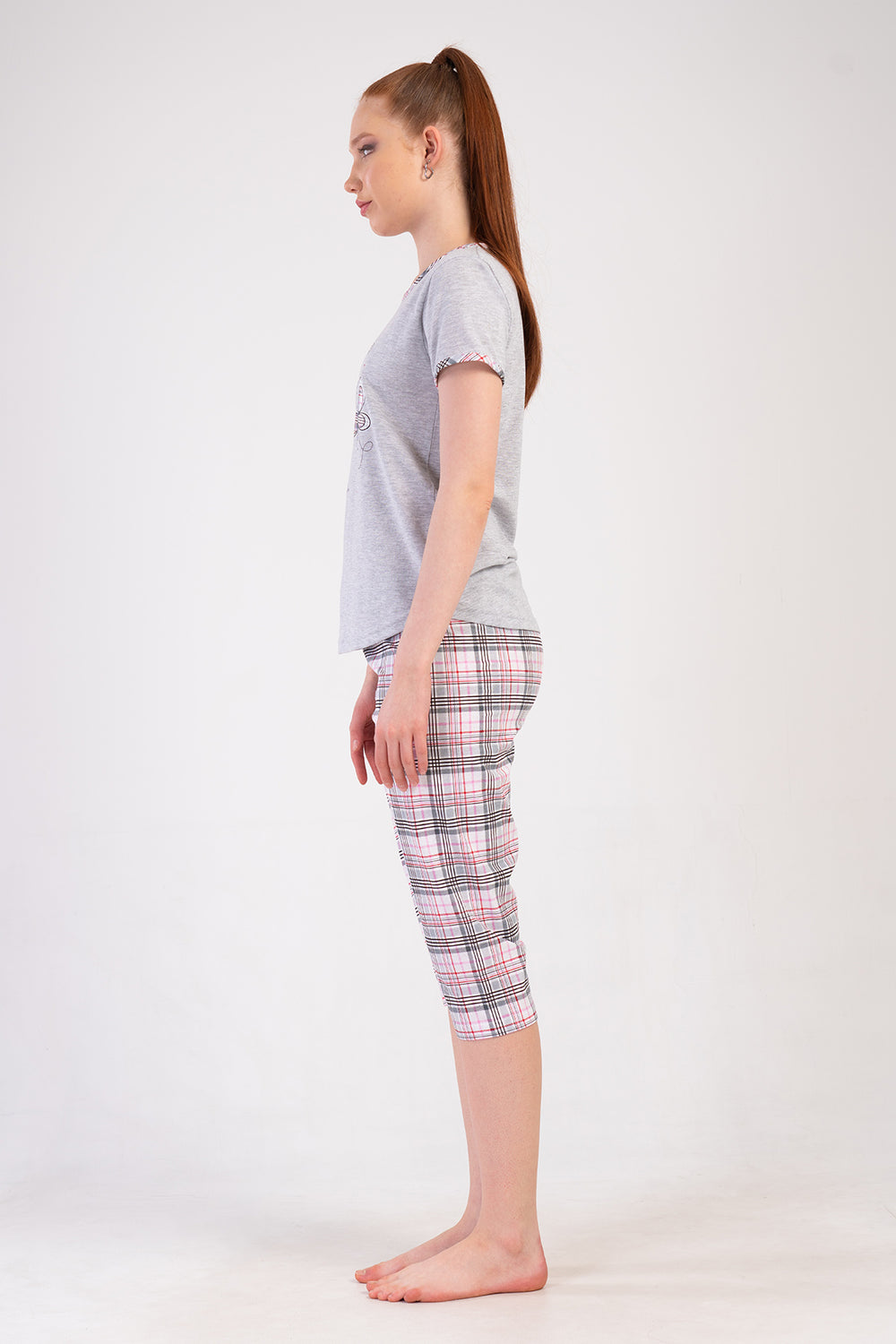 KADIN KAPRI TAKIM SUPREM 501030 - Vienetta1.GrupGRAY MELANGE