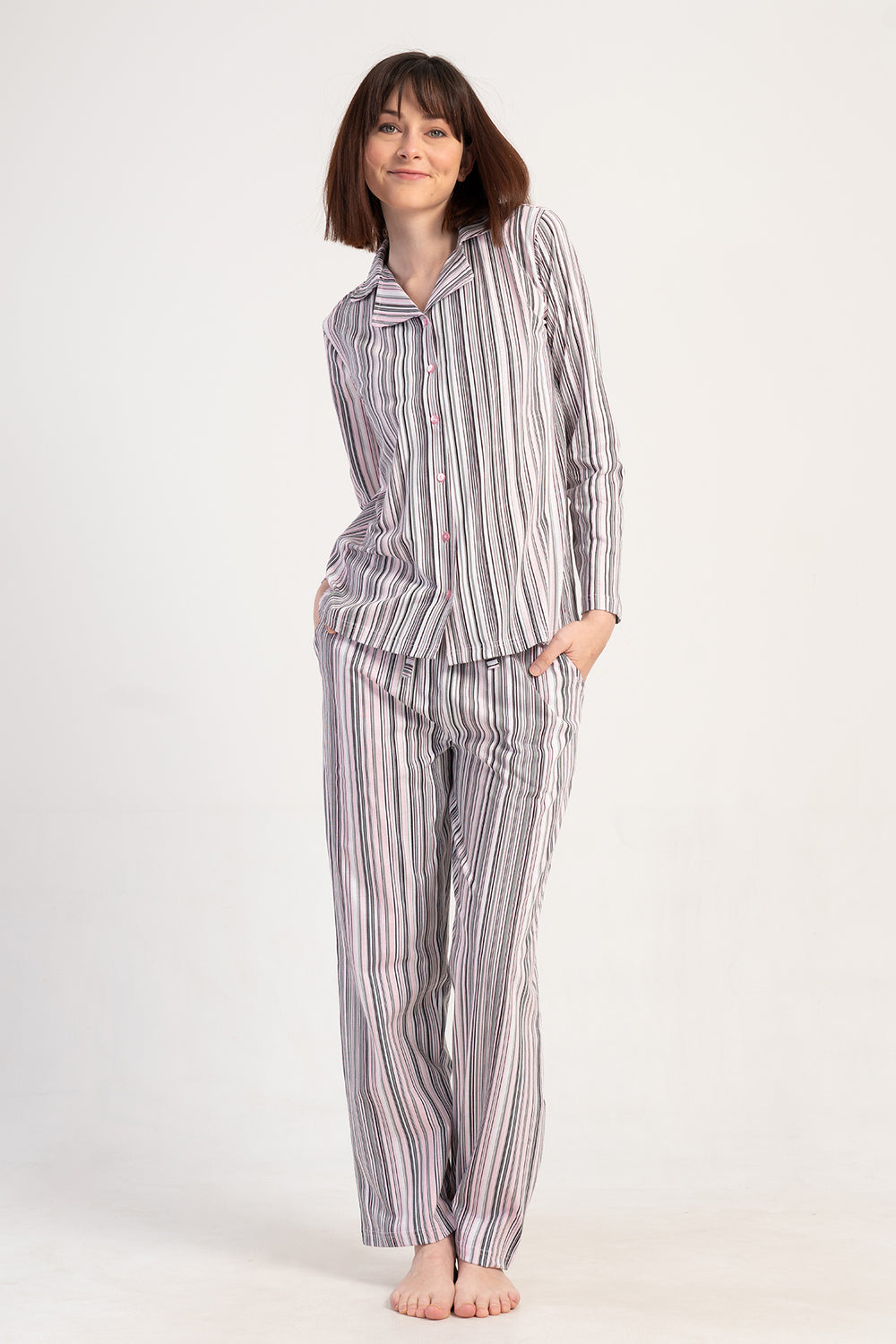 KADIN PIJAMA TAKIM SUPREM 501037 - VienettaAÇIK PEMBEM