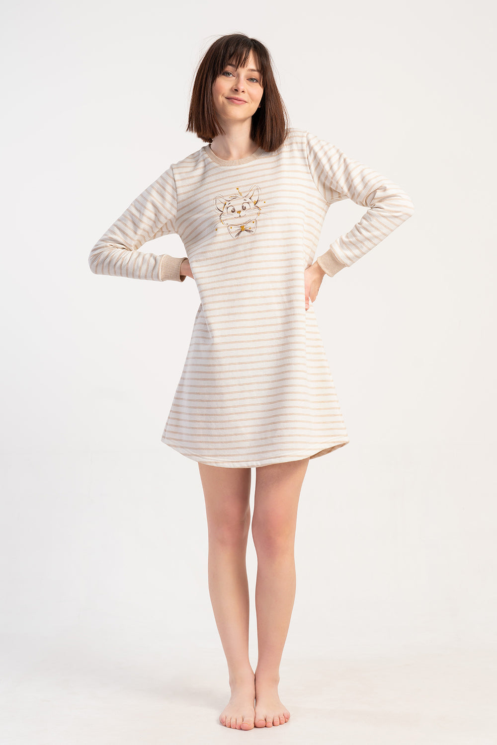 KADIN TUNIK 2IPLIK 501040 - Vienetta1.GrupBEJ