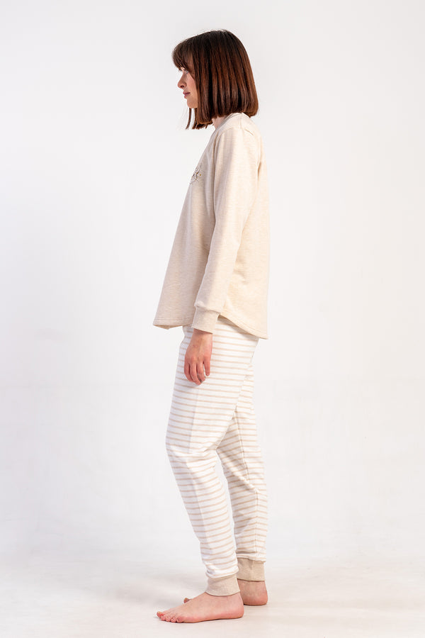Woman Two Yarn Big Size Broky Pyjama Set