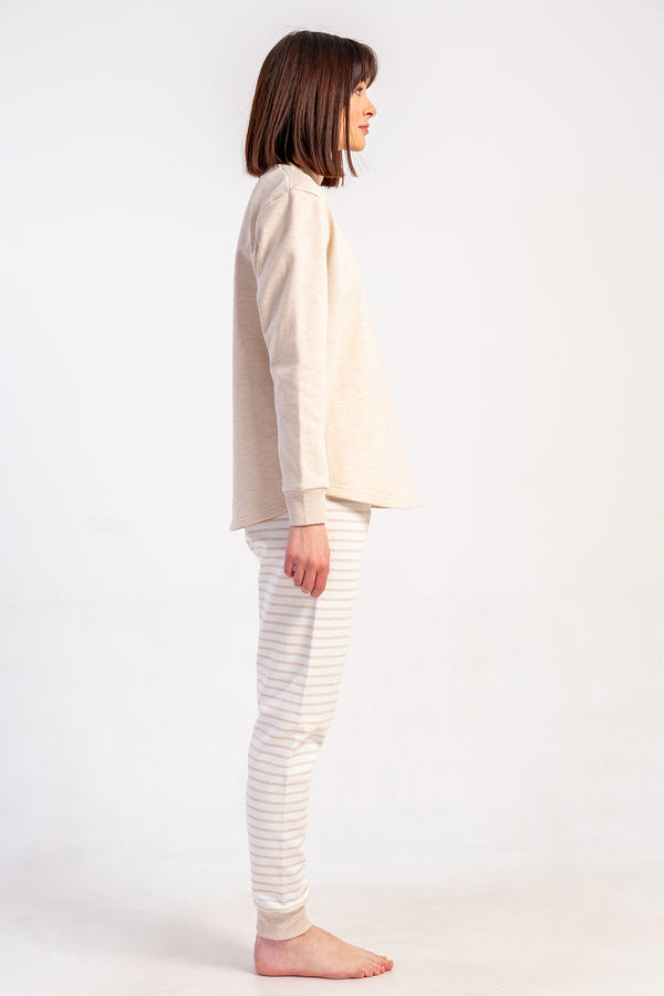 Woman Two Yarn Big Size Broky Pyjama Set
