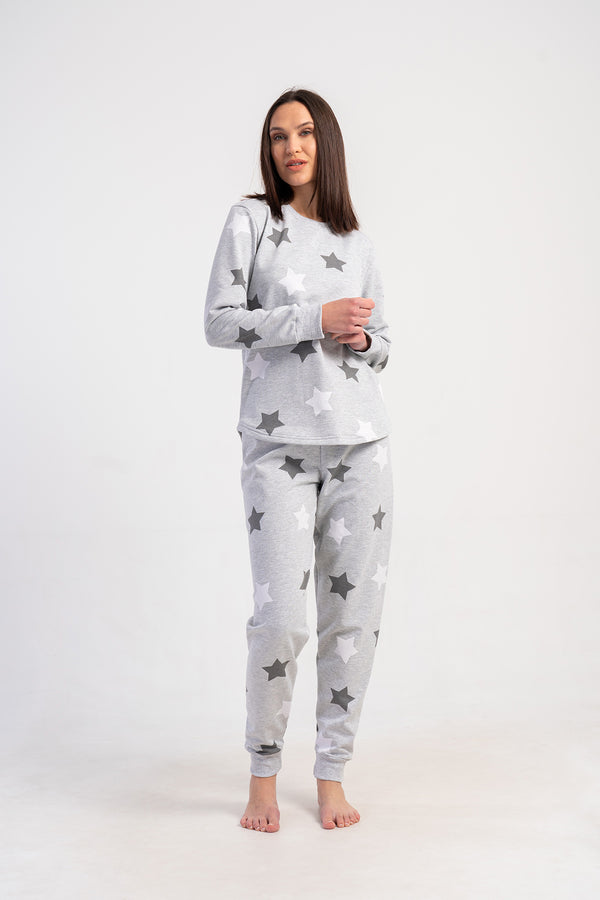 Woman Two Yarn Polka Pyjama Set