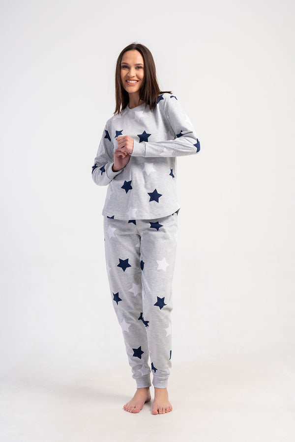 Woman Two Yarn Polka Pyjama Set