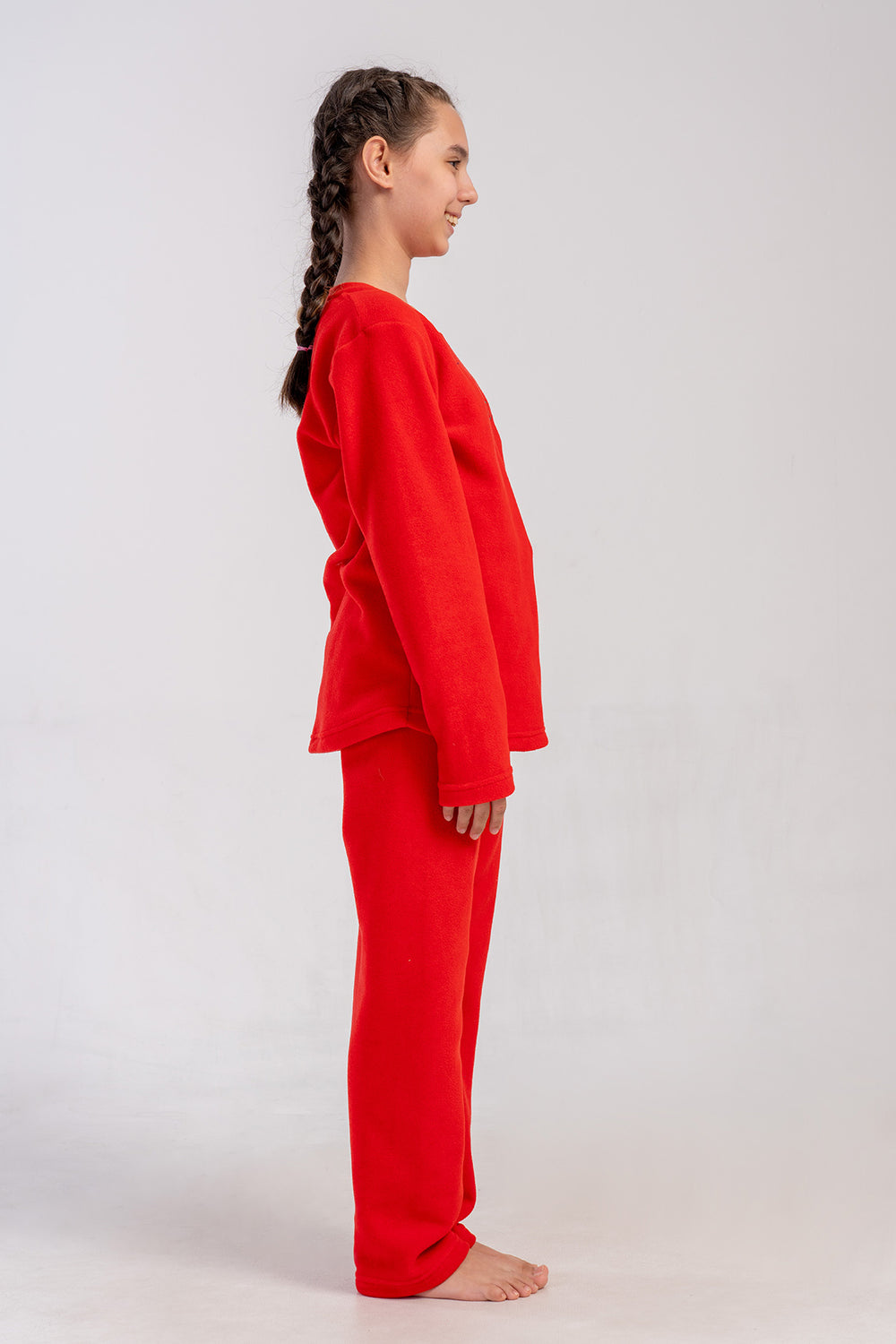 KIZ COCUK PIJAMA TAKIM POLAR 502007 - Vienetta1.GrupYENI KIRMIZI