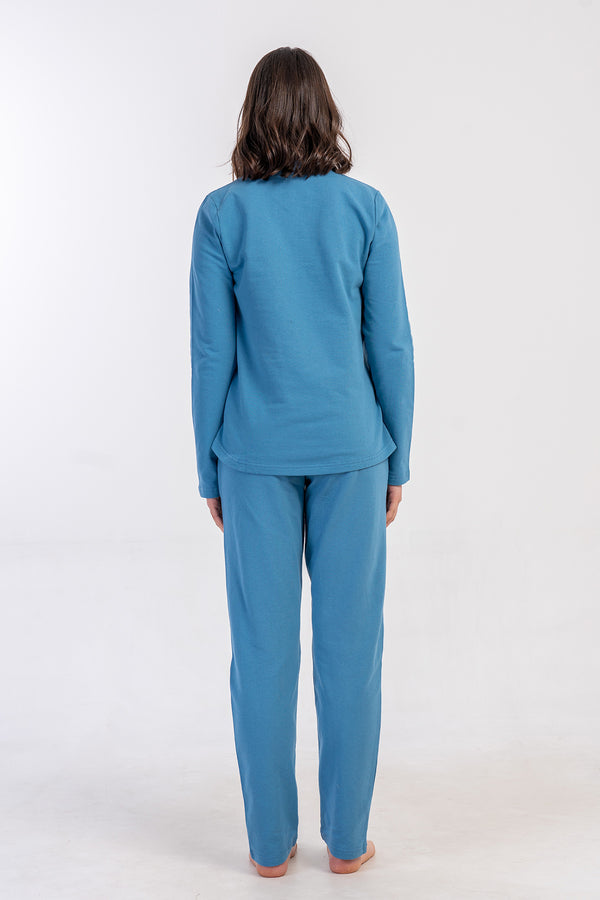 KADIN XXL PIJAMA TAKIM 2IPLIK 502015 - VienettaAÇIK LACIVERT2XL
