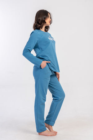 KADIN XXL PIJAMA TAKIM 2IPLIK 502015 - VienettaAÇIK LACIVERT2XL