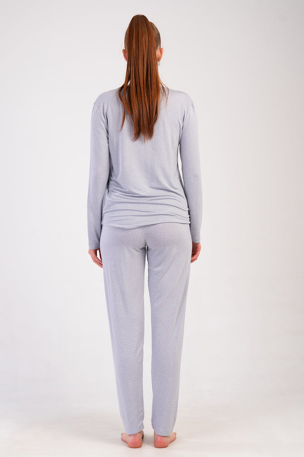 Woman Viscon Big Size Sandy Pyjama Set