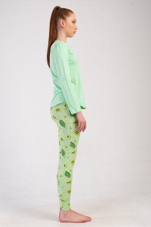 KADIN PIJAMA TAKIM VIENETTA DREAM 502033 - Vienetta1.GrupYESIL