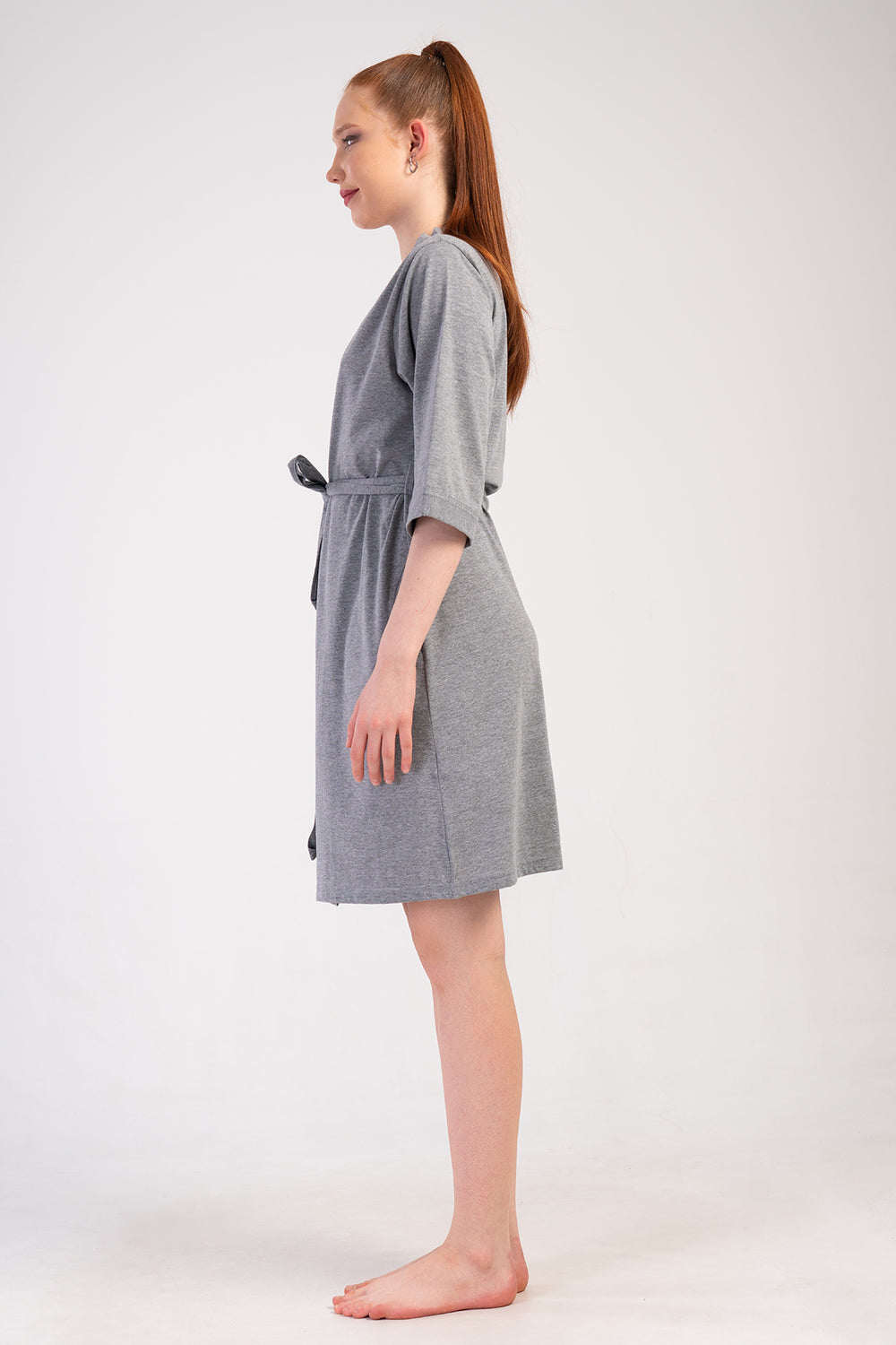 KADIN SABAHLIK SUPREM 502043 - Vienetta1.GrupGRAY MELANGE