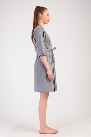 KADIN SABAHLIK SUPREM 502043 - Vienetta1.GrupGRAY MELANGE