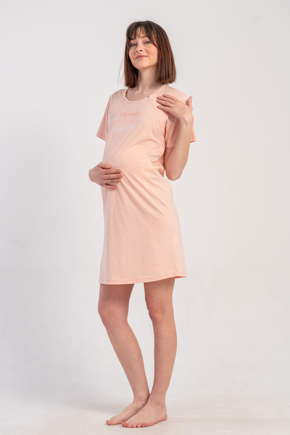 HAMILE TUNIK SUPREM 502062 - Vienetta1.GrupSOFT PINK