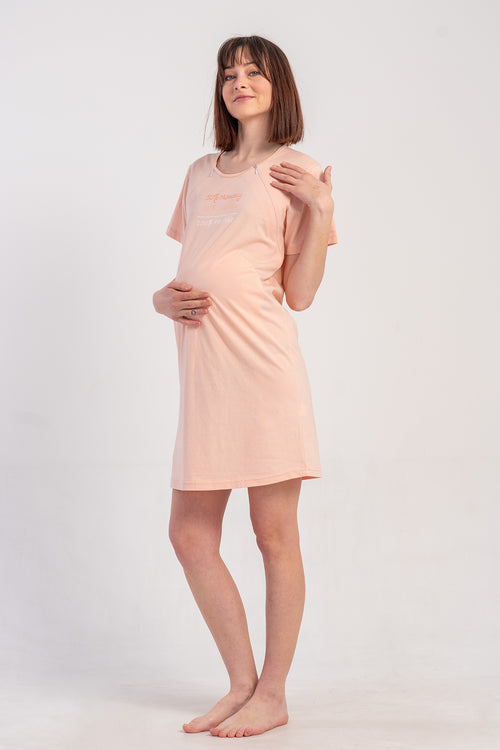 HAMILE TUNIK SUPREM 502062 - Vienetta1.GrupSOFT PINK