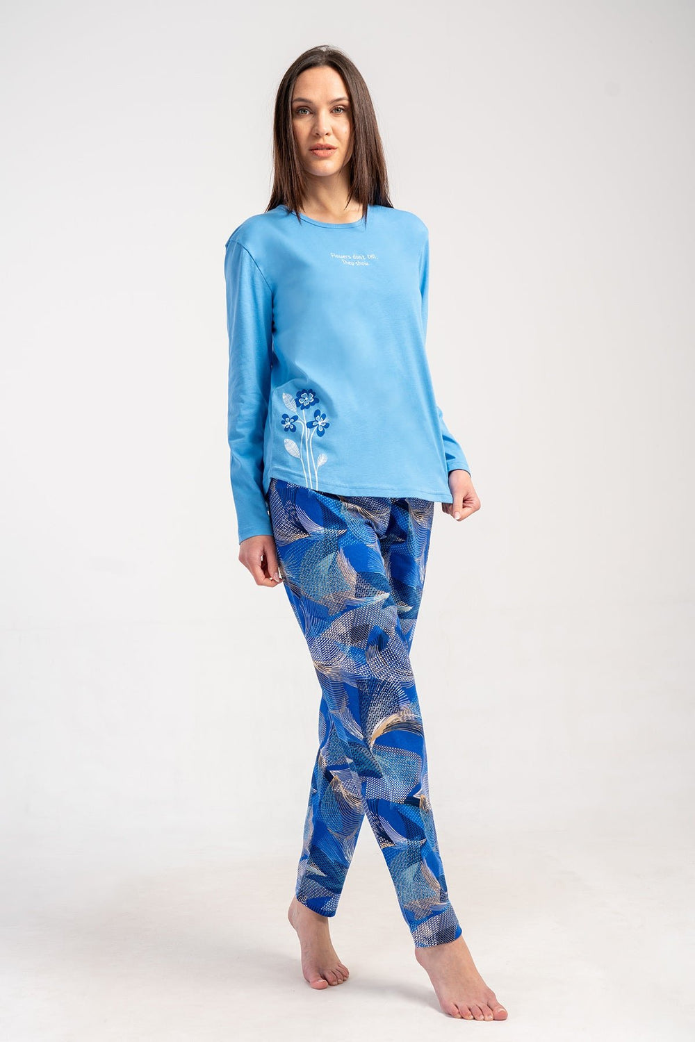 KADIN PIJAMA TAKIM SUPREM 502072 - Vienetta1.GrupMAVI