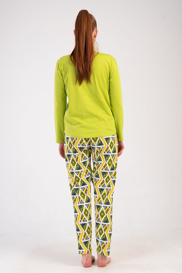 KADIN XXL PIJAMA TAKIM SUPREM 502076 - Vienetta1.GrupCELADONGREEN