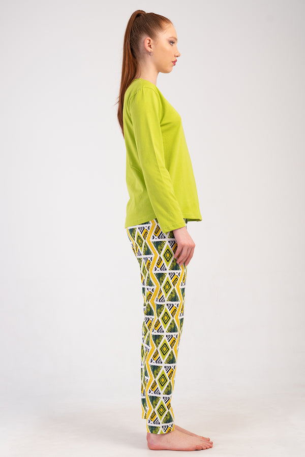 KADIN XXL PIJAMA TAKIM SUPREM 502076 - Vienetta1.GrupCELADONGREEN