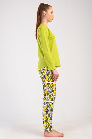 KADIN XXL PIJAMA TAKIM SUPREM 502076 - VienettaCELADONGREEN1XL