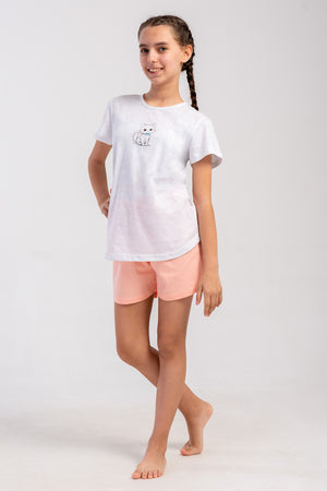 Kids' Girl Supreme Little Cat Short Set