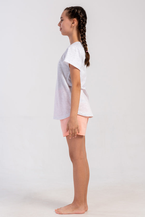 KIZ COCUK SORT TAKIM SUPREM 502152 - VienettaSOFT PINK1 - 2