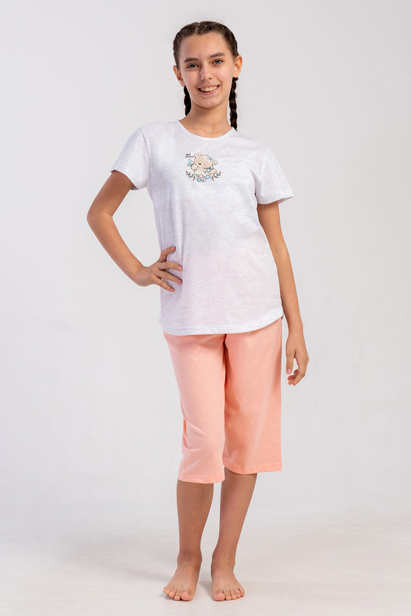 KIZ COCUK KAPRI TAKIM SUPREM 502153 - Vienetta1.GrupSOFT PINK