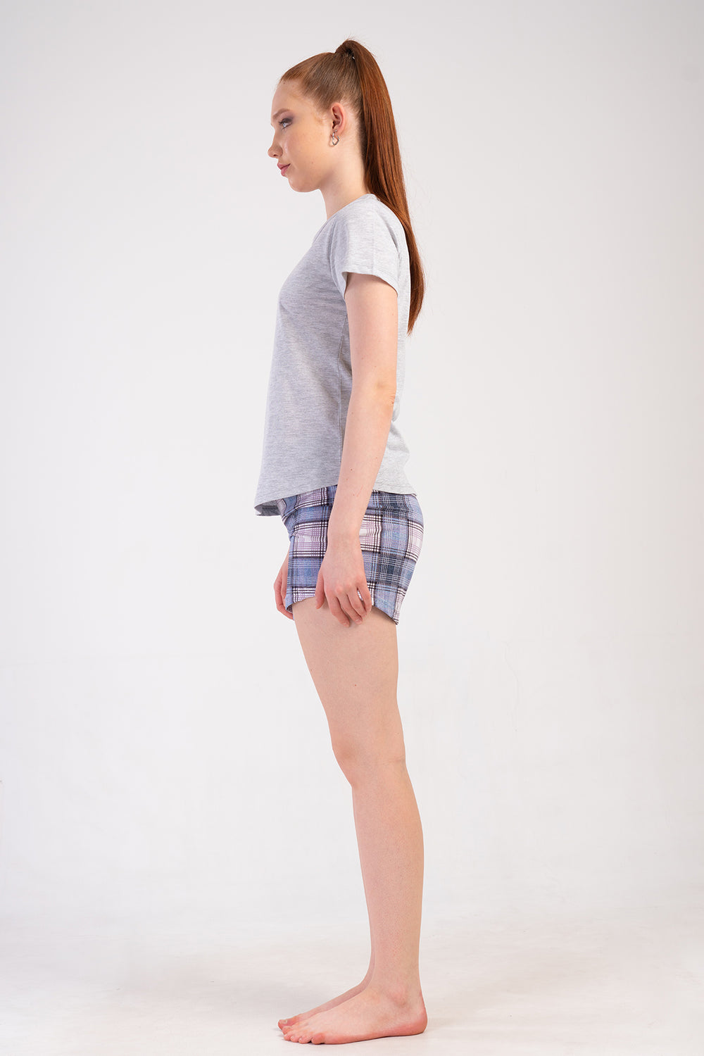 KADIN SORT TAKIM SUPREM 502154 - Vienetta1.GrupGRAY MELANGE