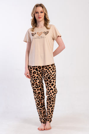 KADIN XXL PIJAMA TAKIM SUPREM 502166 - Vienetta1.GrupBEJ