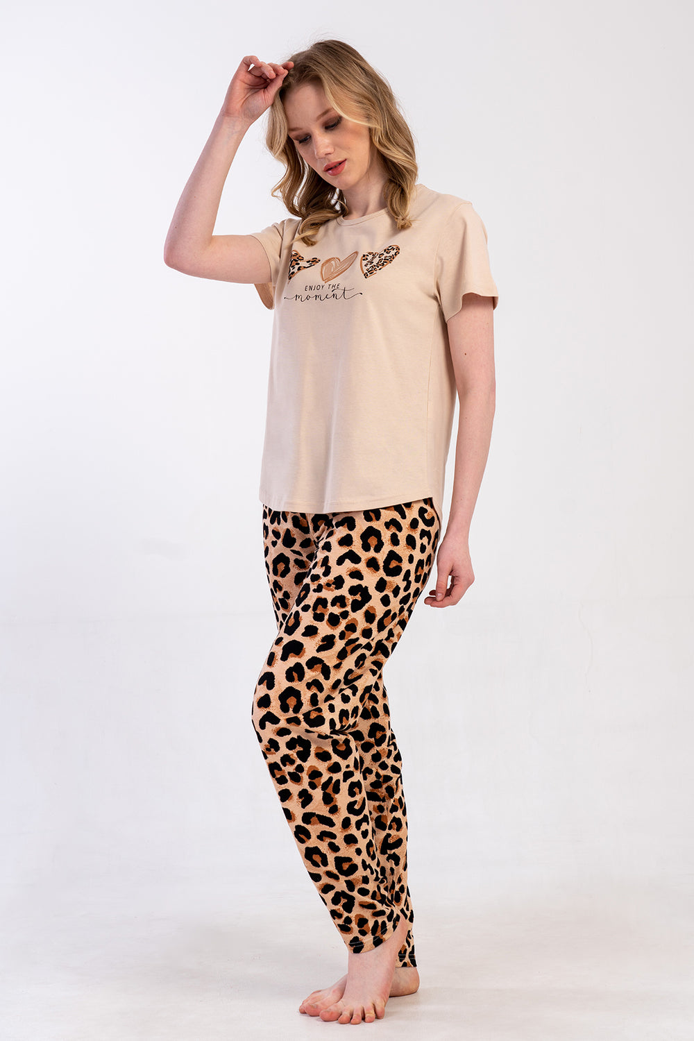 KADIN XXL PIJAMA TAKIM SUPREM 502166 - Vienetta1.GrupBEJ