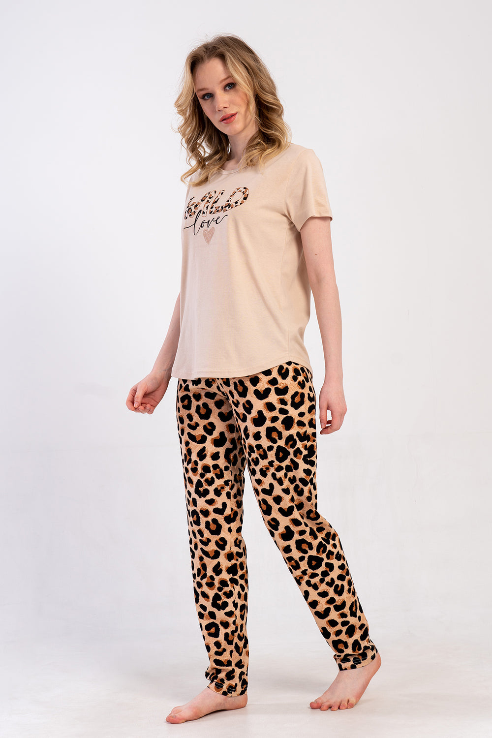 KADIN BATTAL XXL PIJAMA TAKIM SUPREM 502167 - VienettaSIYAH5XL