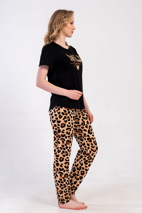 KADIN BATTAL XXL PIJAMA TAKIM SUPREM 502167 - Vienetta1.GrupSIYAH