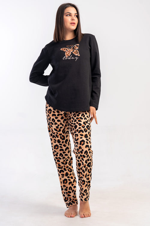 KADIN XXL PIJAMA TAKIM 2IPLIK 502172 - Vienetta1.GrupSIYAH