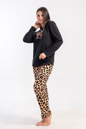 KADIN XXL PIJAMA TAKIM 2IPLIK 502172 - Vienetta1.GrupSIYAH