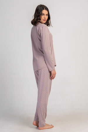 Woman Supreme Big Size Dina O Neck Pyjama Set - Vienetta1.GrupKAHVE