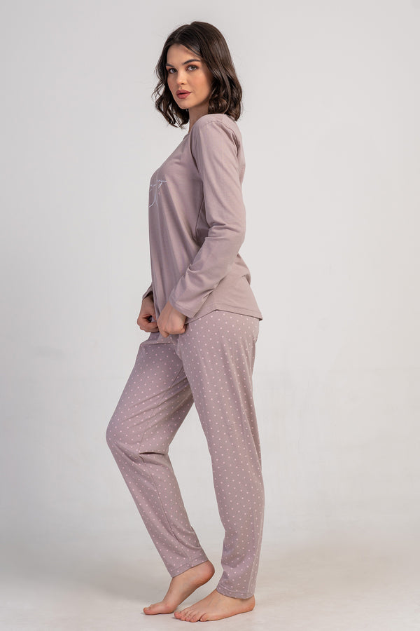 Woman Supreme Big Size Dina O Neck Pyjama Set - Vienetta1.GrupKAHVE