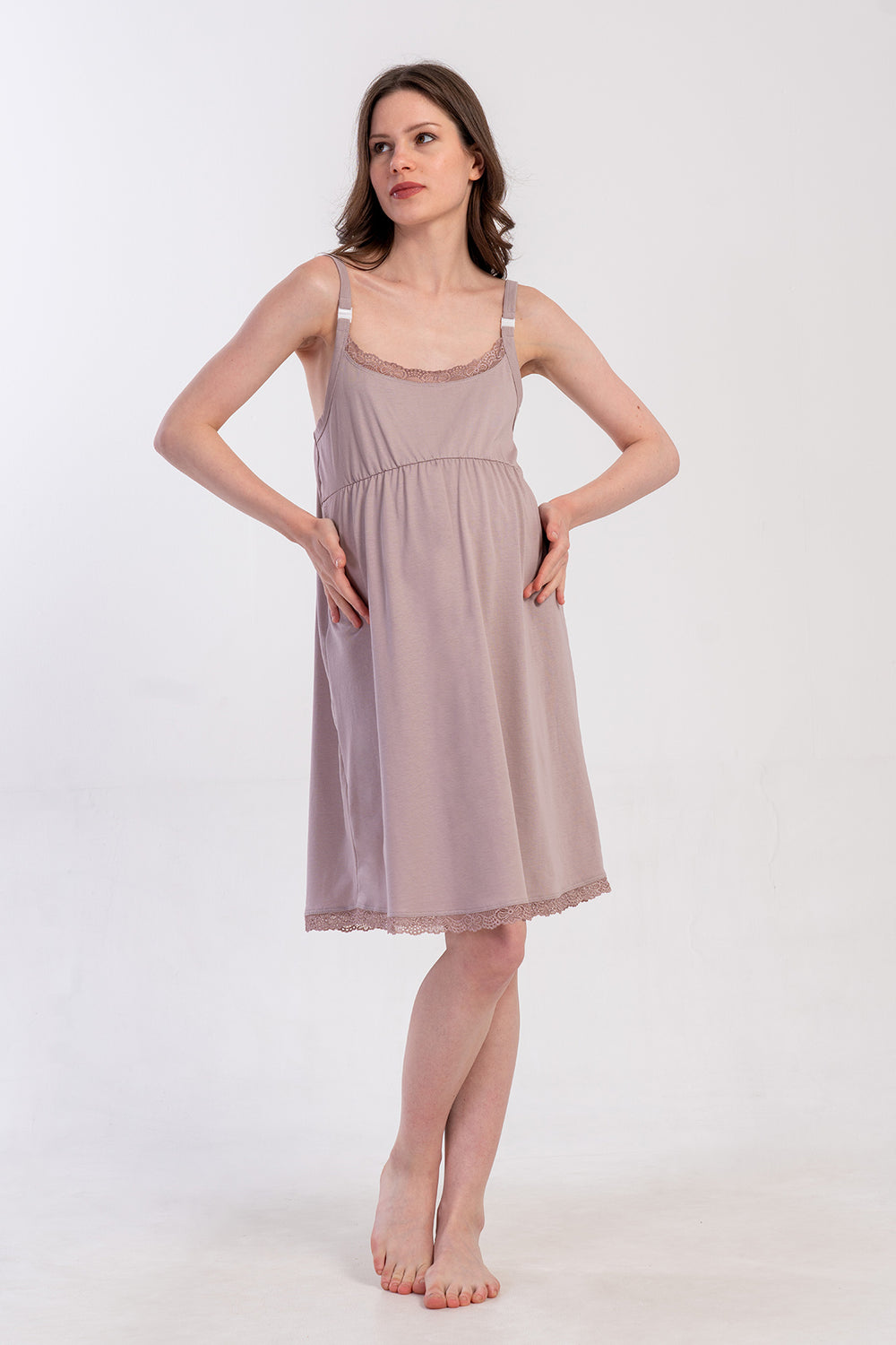 HAMILE TUNIK SUPREM 503013 - Vienetta1.GrupA.KAHVE