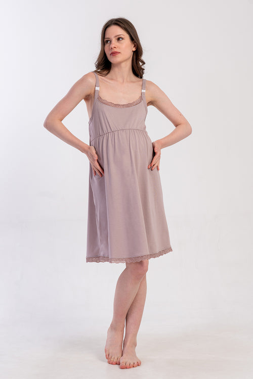 HAMILE TUNIK SUPREM 503013 - Vienetta1.GrupA.KAHVE