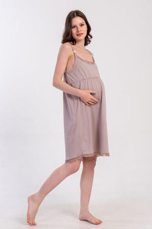 HAMILE TUNIK SUPREM 503013 - Vienetta1.GrupA.KAHVE