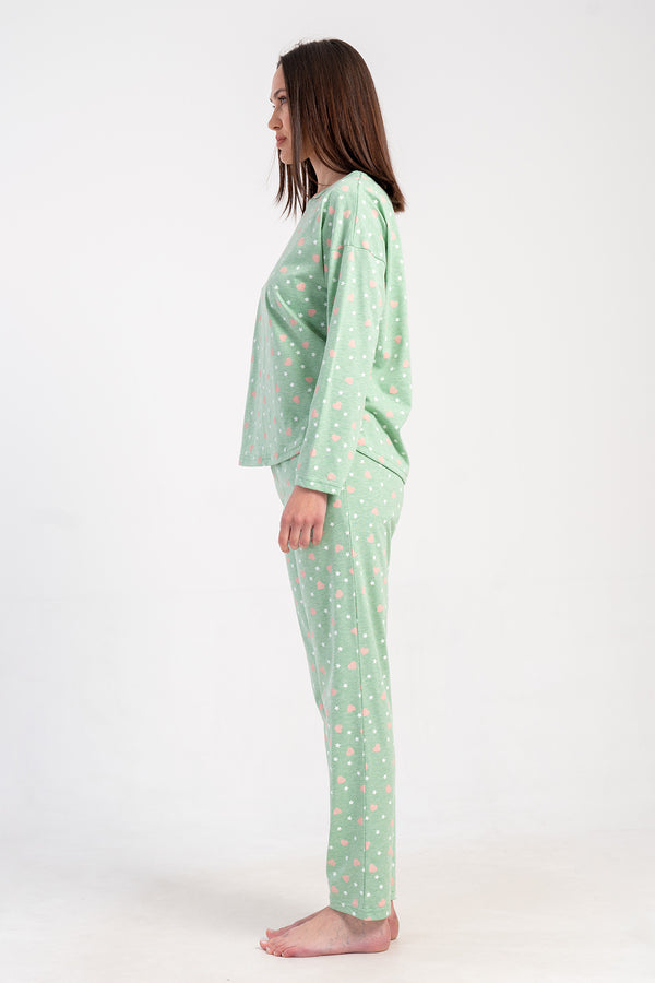 KADIN PIJAMA TAKIM SUPREM 503018 - Vienetta1.GrupYESIL