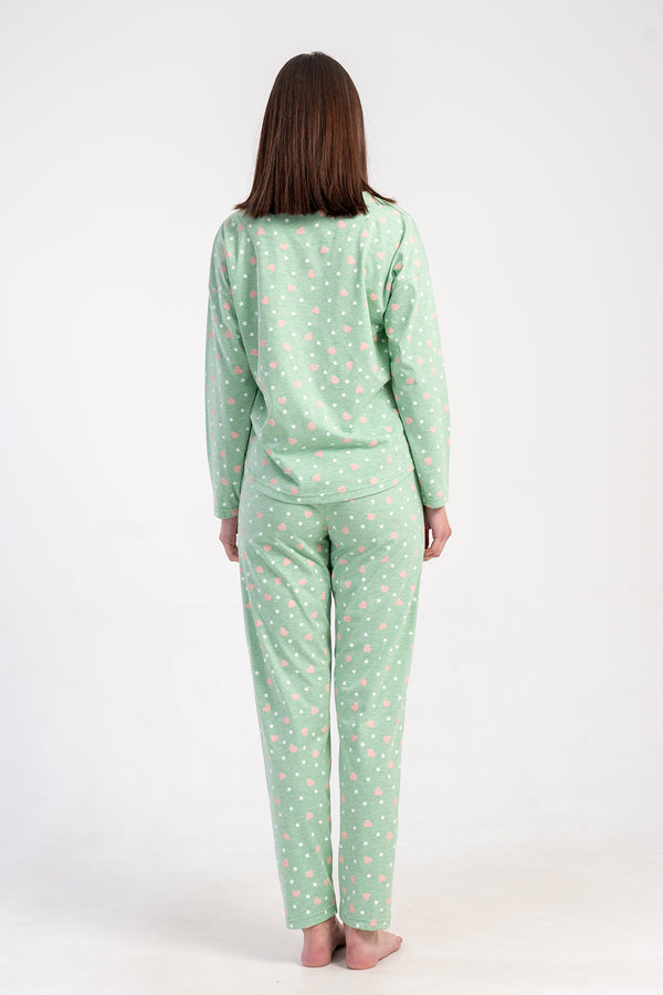 KADIN PIJAMA TAKIM SUPREM 503018 - Vienetta1.GrupYESIL