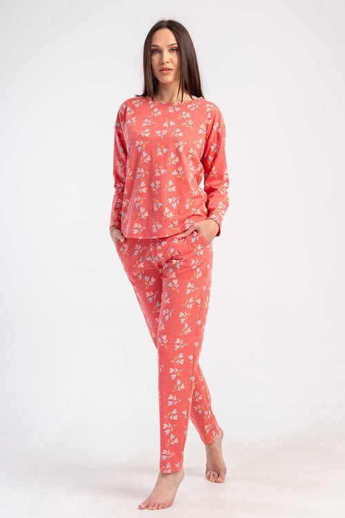 KADIN PIJAMA TAKIM SUPREM 503020 - Vienetta1.GrupPINK