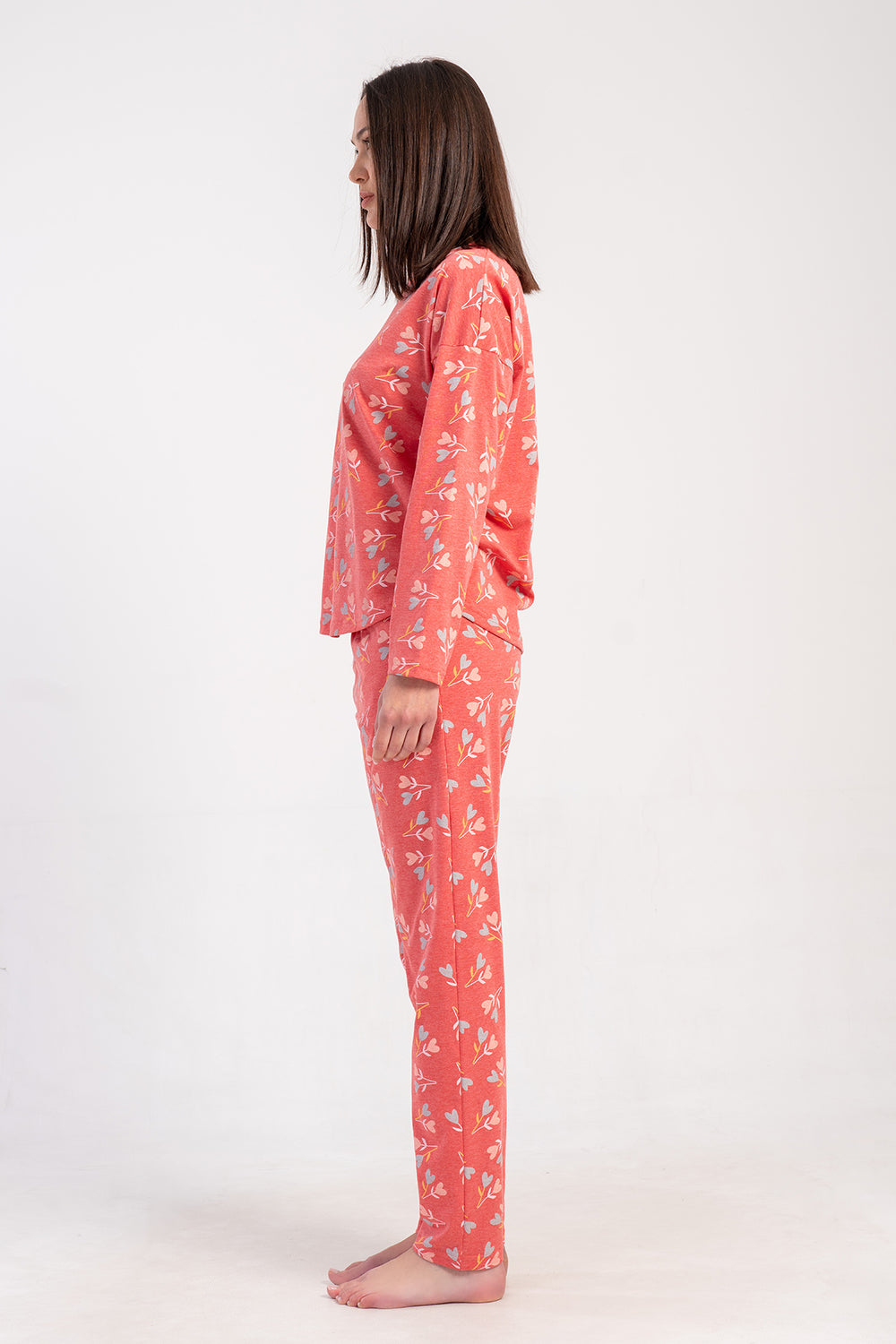 KADIN PIJAMA TAKIM SUPREM 503020 - Vienetta1.GrupPINK