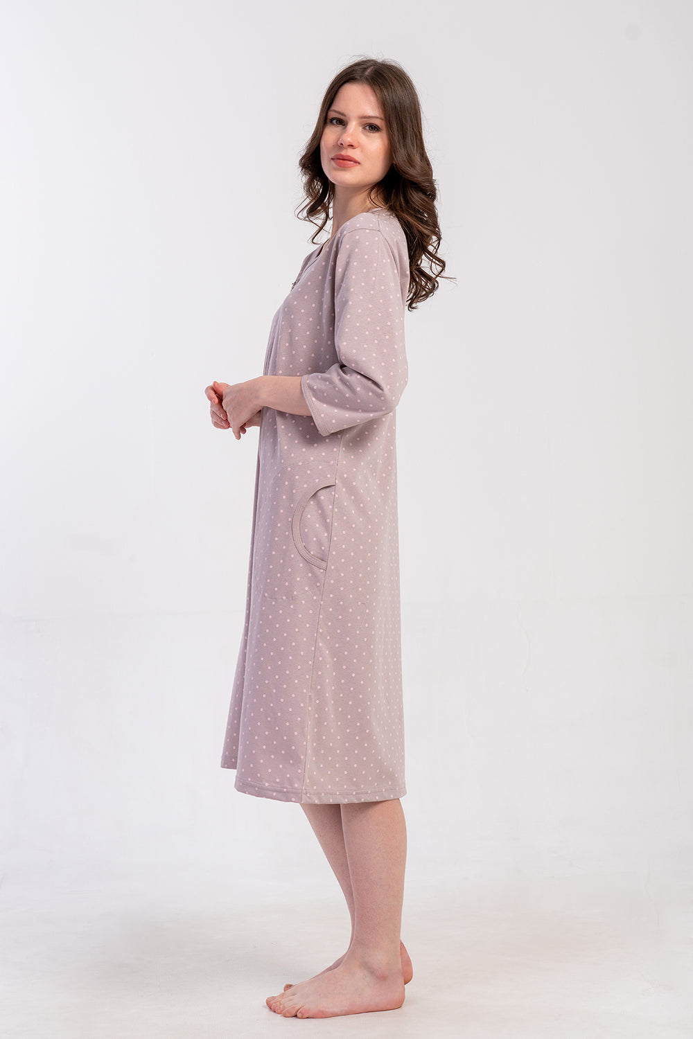 KADIN EV ELBISESI SUPREM 503022 - Vienetta1.GrupA.KAHVE